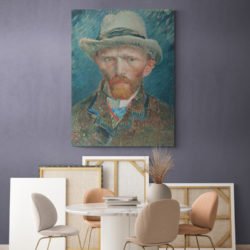 Self-Portrait in Gray Felt Hat - Van Gogh