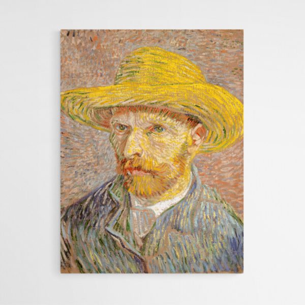 Self-Portrait with Straw Hat - Van Gogh