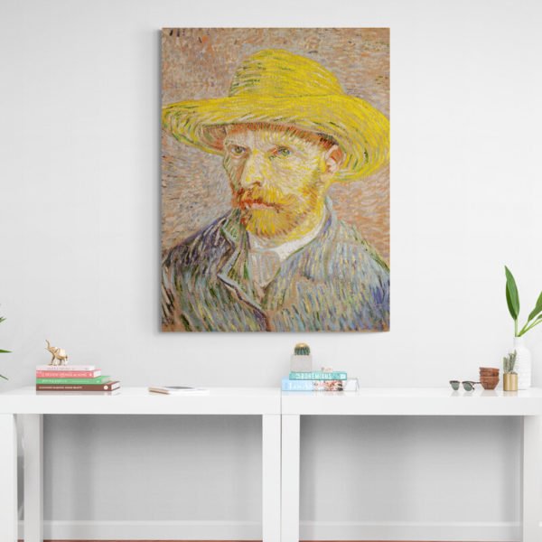 Self-Portrait with Straw Hat - Van Gogh