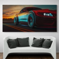 Race car wall art