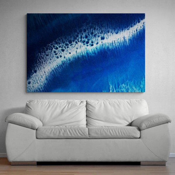 Abstract ocean painting