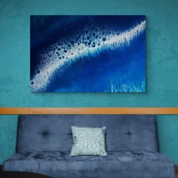 Abstract ocean painting