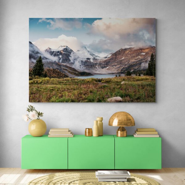 Mountain valley painting