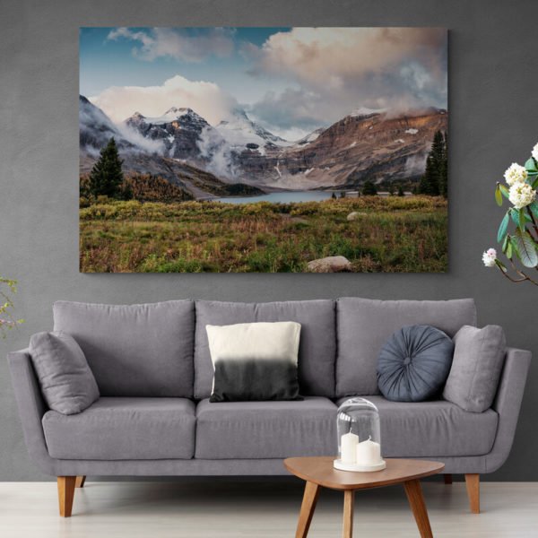 Mountain valley painting