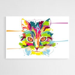 Abstract Cat Painting