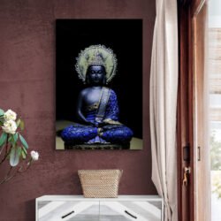 Blue buddha art