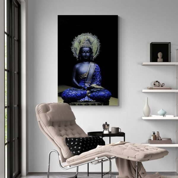 Blue buddha art