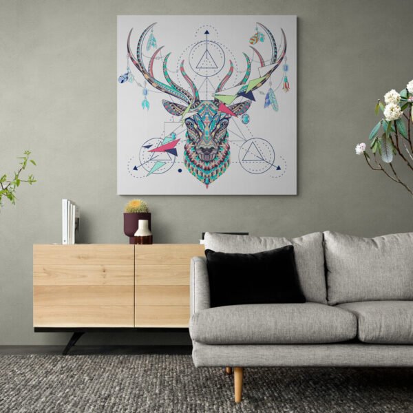 Deer abstract painting