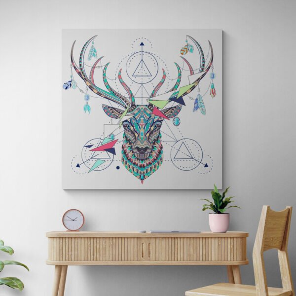 Deer abstract painting