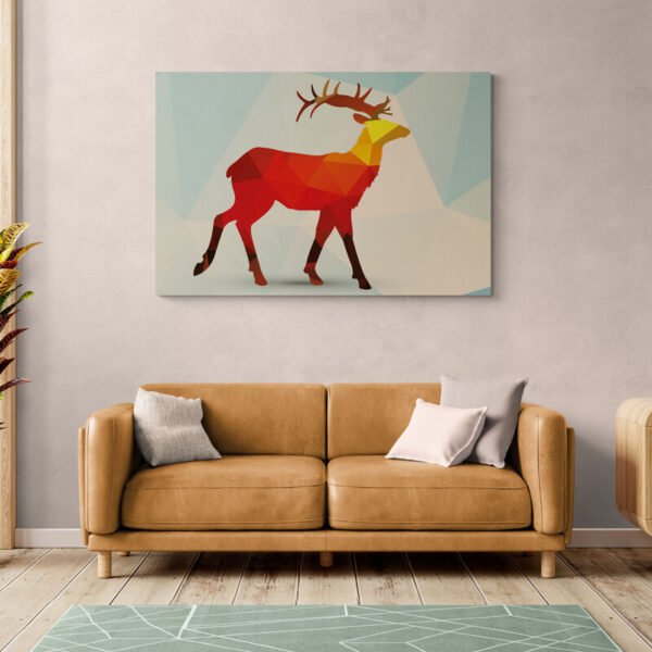 Deer geometric art