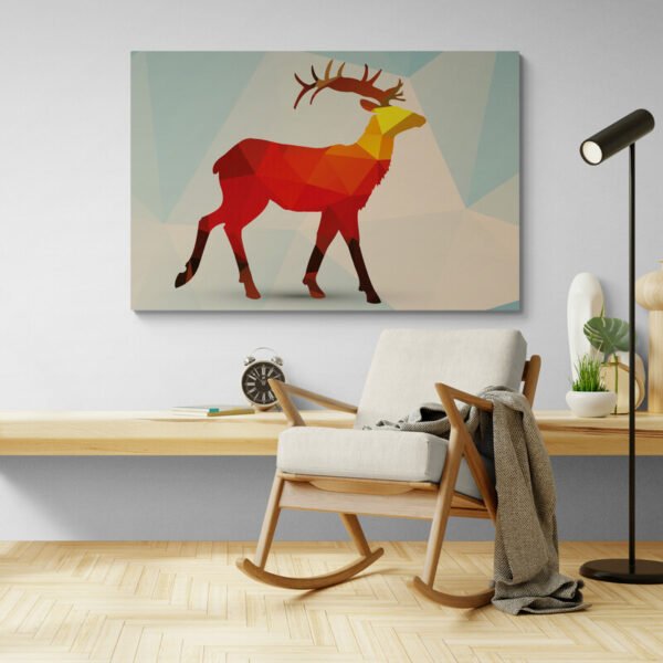 Deer geometric art