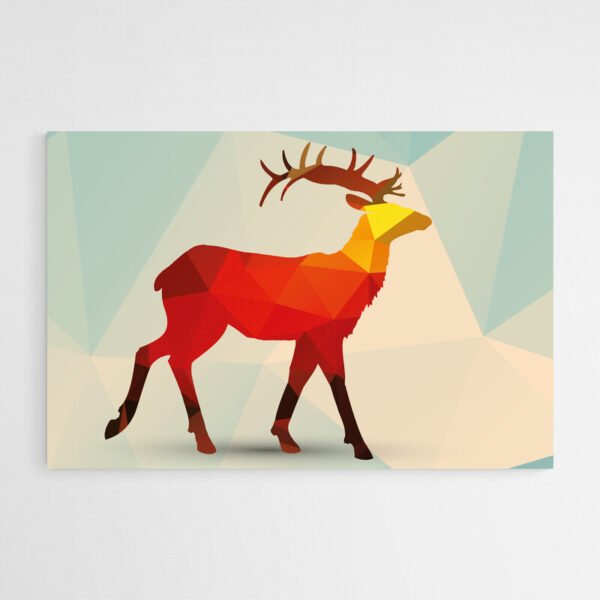 Deer geometric art