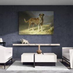 Dog canvas painting