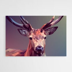 abstract deer painting