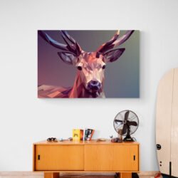 abstract deer painting