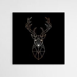 geometric deer art