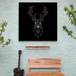 geometric deer art