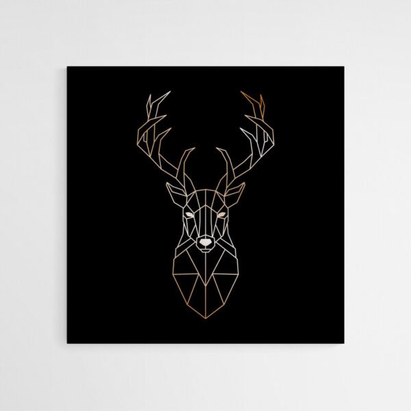 geometric deer art