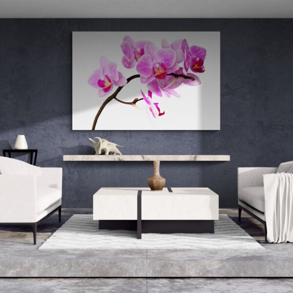 pink orchid painting