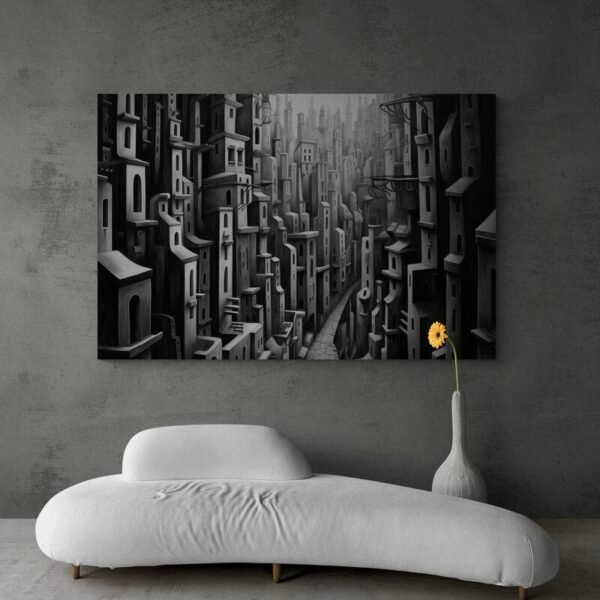 abstract black and white art