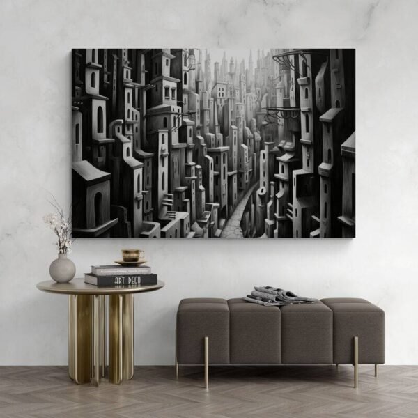 abstract black and white art