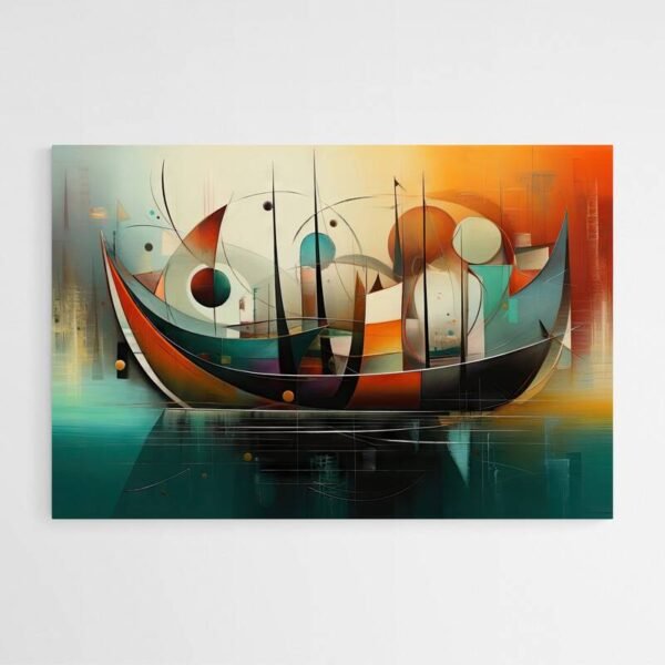 abstract boat art