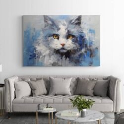 abstract cat art