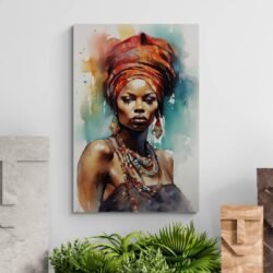 african tribal woman art