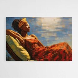 african woman wall art