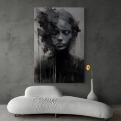 black and white canvas art