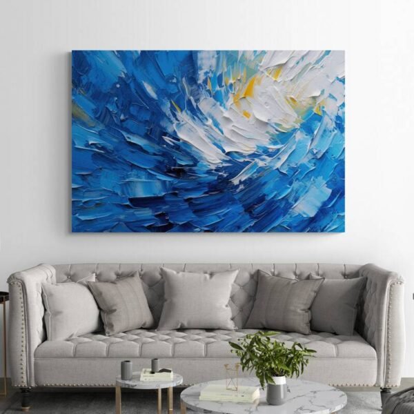 blue abstract art