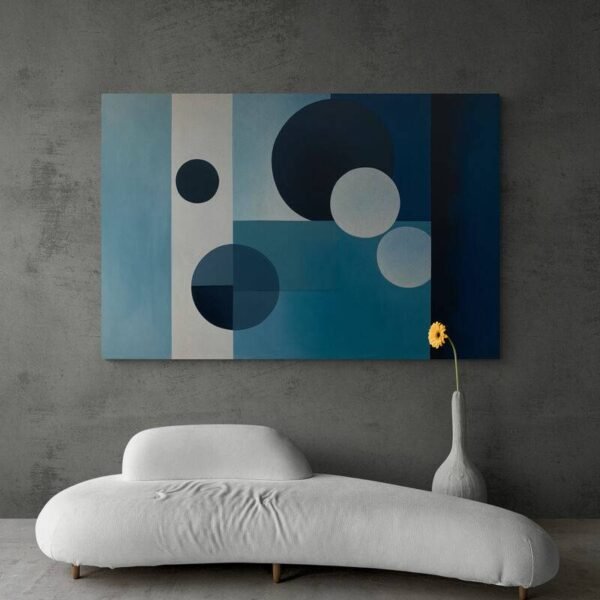 modern blue art