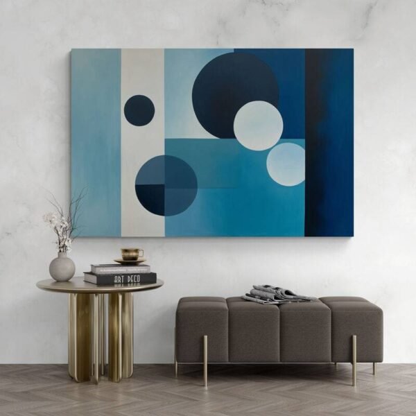 modern blue art