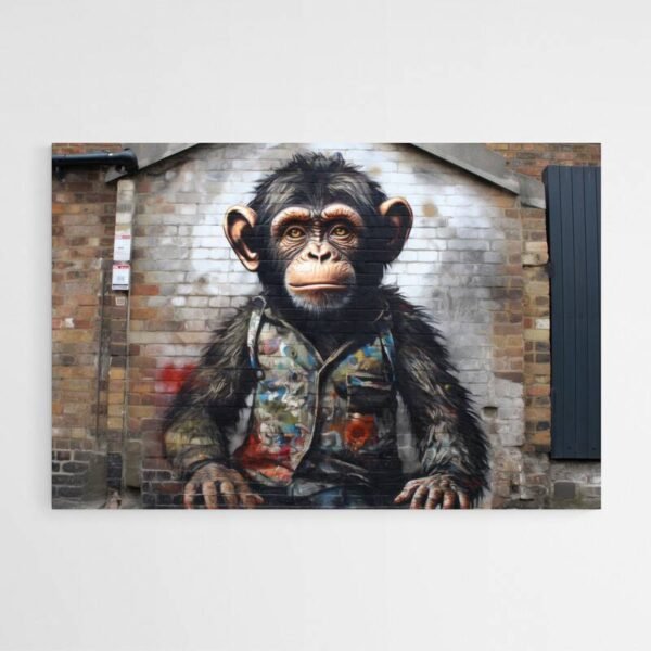 monkey wall street art