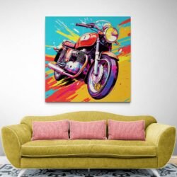 motorbike pop art