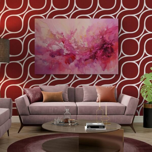 pink abstract art