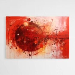 red abstract painting