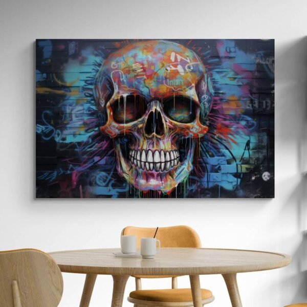 street art skull