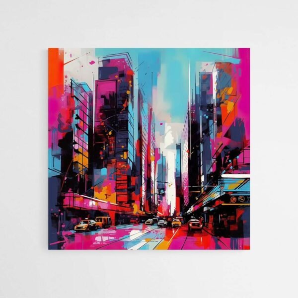 abstract art city