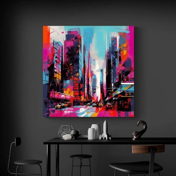 abstract art city