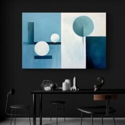 abstract art with blue