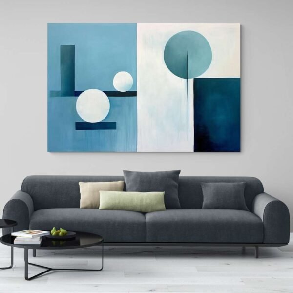 abstract art with blue