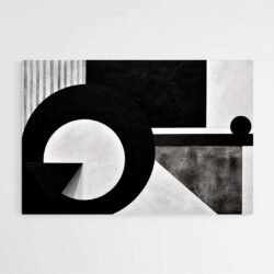 abstract black white art