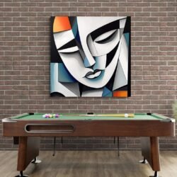 abstract face art