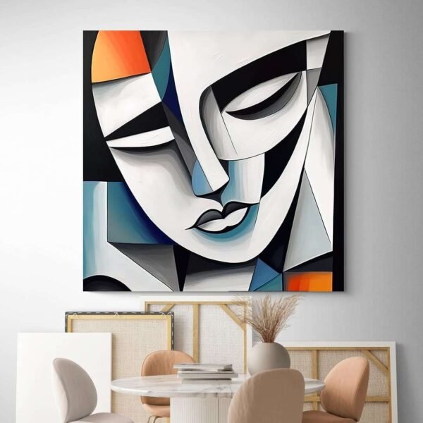 abstract face art