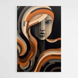 abstract painting face