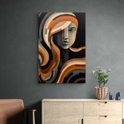 abstract painting face