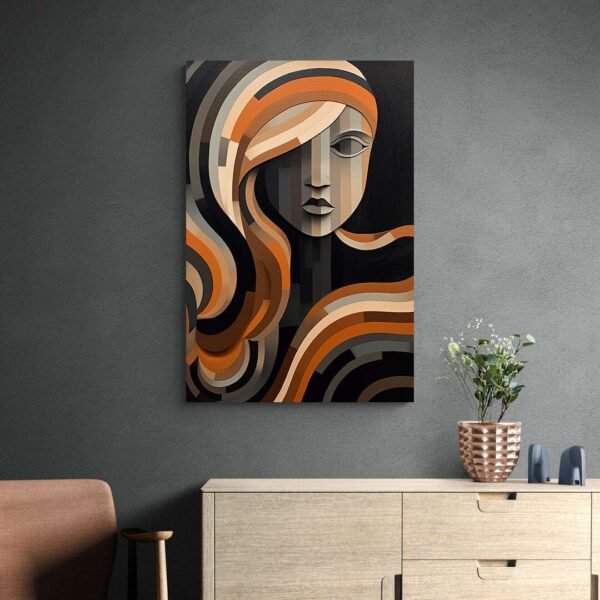 abstract painting face