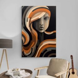 abstract painting face