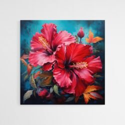 acrylic flower painting